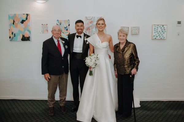 Georgie and Johnny's wedding day in Golden Point, frame 052