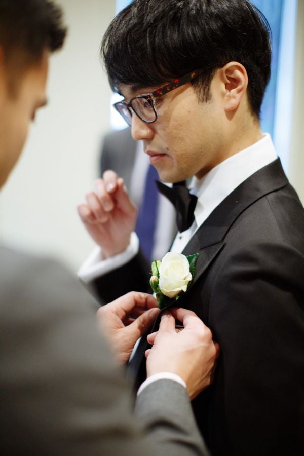 Carlton Gardens wedding, the couple, frame 008