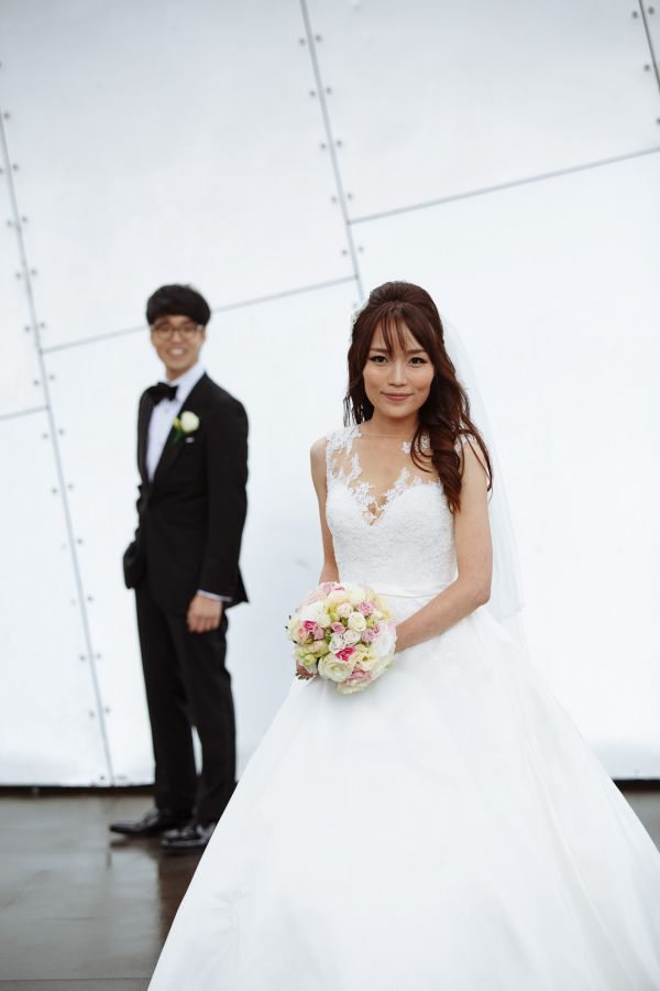 Carlton Gardens wedding, the couple, frame 080