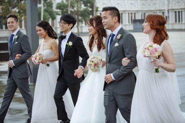 Carlton Gardens wedding, the couple, frame 086