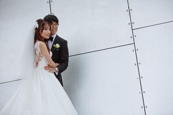 Carlton Gardens wedding, the couple, frame 104