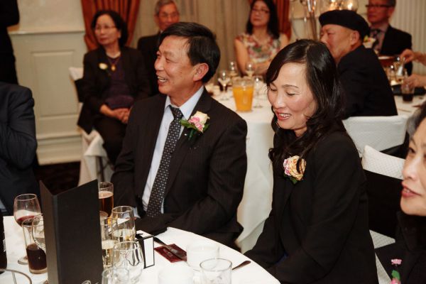 Carlton Gardens wedding, the couple, frame 131