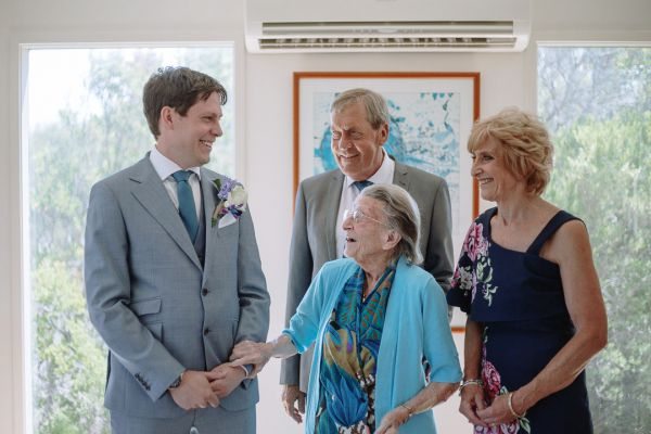 St Andrews Beach Recreation Hall wedding, Simone and Sam, frame 017