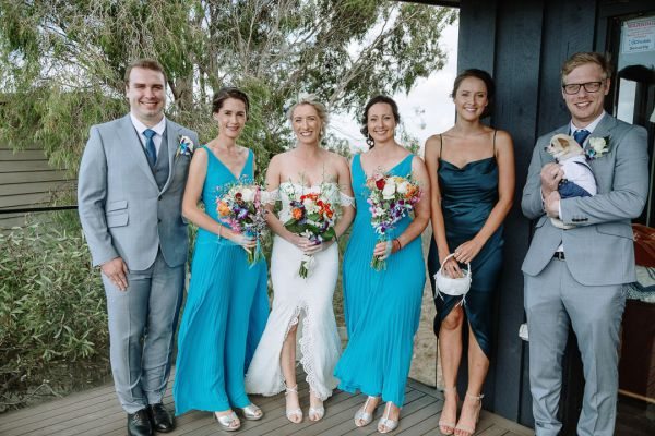 Simone and Sam's wedding day in St Andrews Beach, frame 049