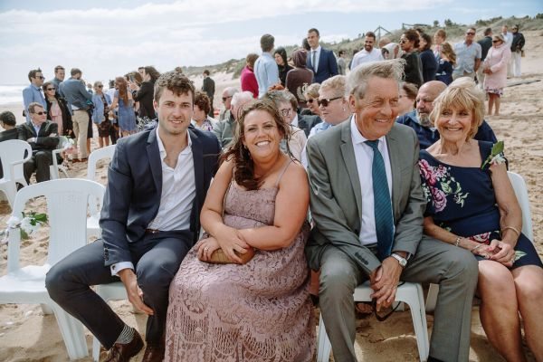 St Andrews Beach Recreation Hall wedding, Simone and Sam, frame 056