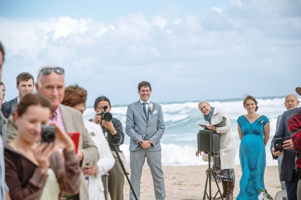 St Andrews Beach Recreation Hall wedding, Simone and Sam, frame 065