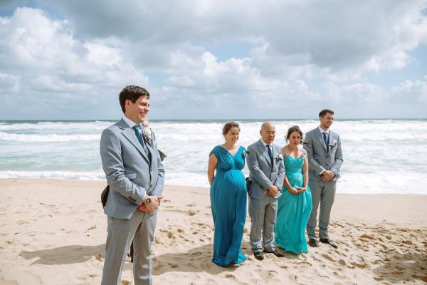 Simone and Sam's wedding day in St Andrews Beach, frame 067