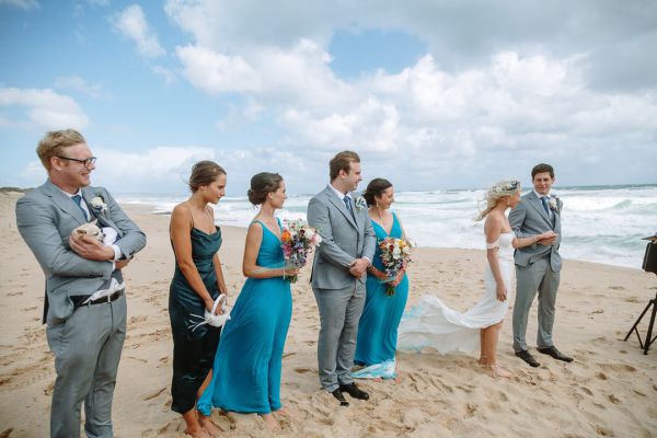 St Andrews Beach Recreation Hall wedding, Simone and Sam, frame 071