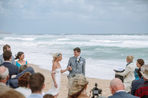 St Andrews Beach Recreation Hall wedding, Simone and Sam, frame 074