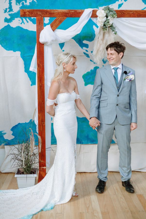 Simone and Sam's wedding day in St Andrews Beach, frame 112