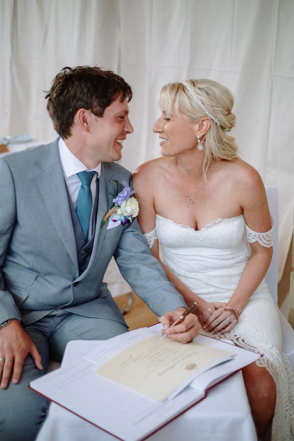 St Andrews Beach Recreation Hall wedding, Simone and Sam, frame 161