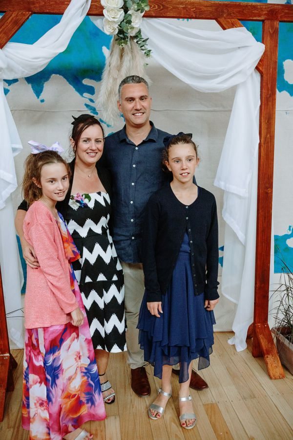 St Andrews Beach Recreation Hall wedding, Simone and Sam, frame 170