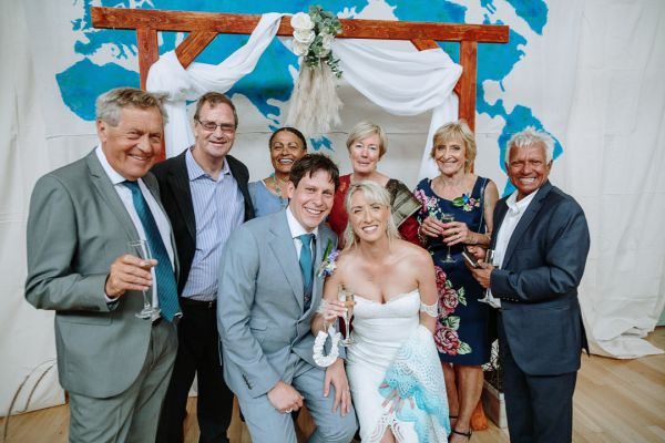 Simone and Sam's wedding day in St Andrews Beach, frame 178