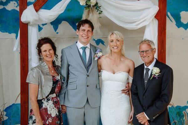Simone and Sam's wedding day in St Andrews Beach, frame 187