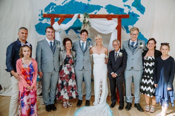 Simone and Sam's wedding day in St Andrews Beach, frame 190