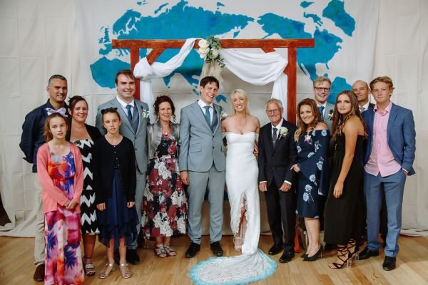 St Andrews Beach Recreation Hall wedding, Simone and Sam, frame 191