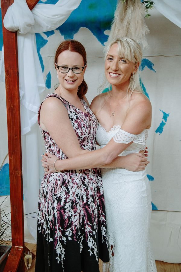 St Andrews Beach Recreation Hall wedding, Simone and Sam, frame 200