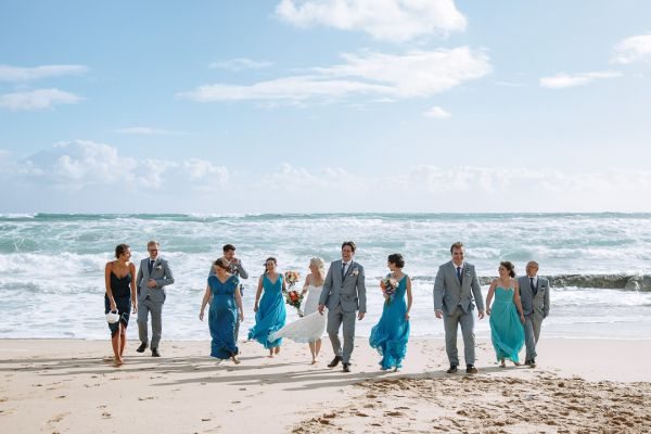St Andrews Beach Recreation Hall wedding, Simone and Sam, frame 209