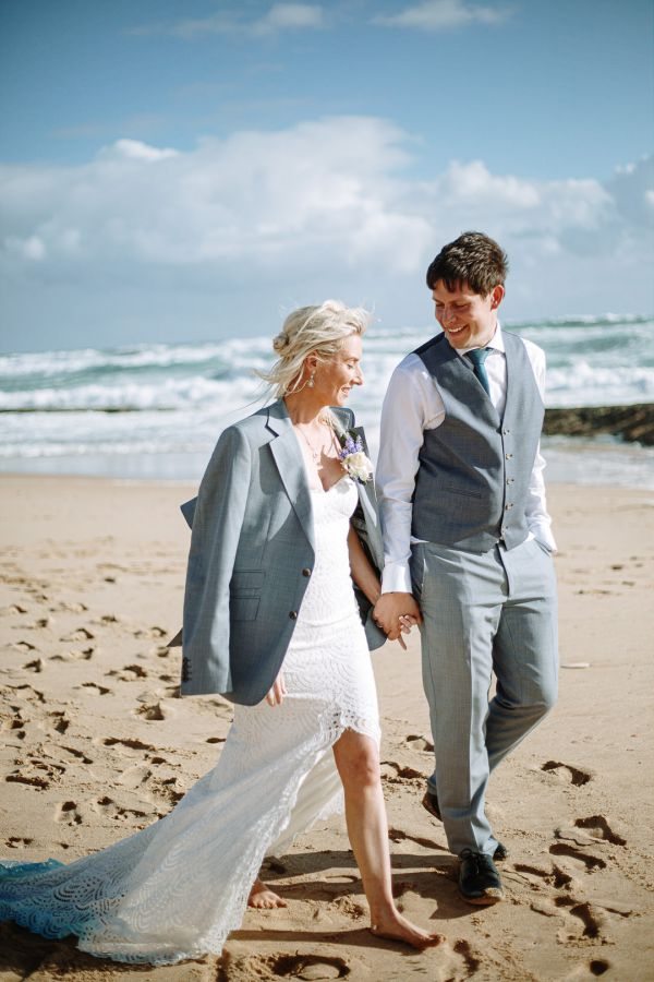 St Andrews Beach Recreation Hall wedding, Simone and Sam, frame 218