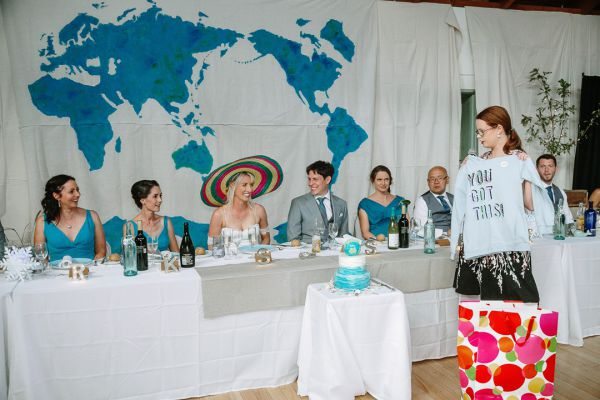 St Andrews Beach Recreation Hall wedding, Simone and Sam, frame 288