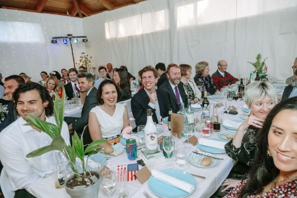 Simone and Sam's wedding day in St Andrews Beach, frame 296