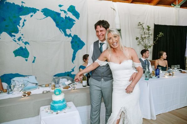 St Andrews Beach Recreation Hall wedding, Simone and Sam, frame 300