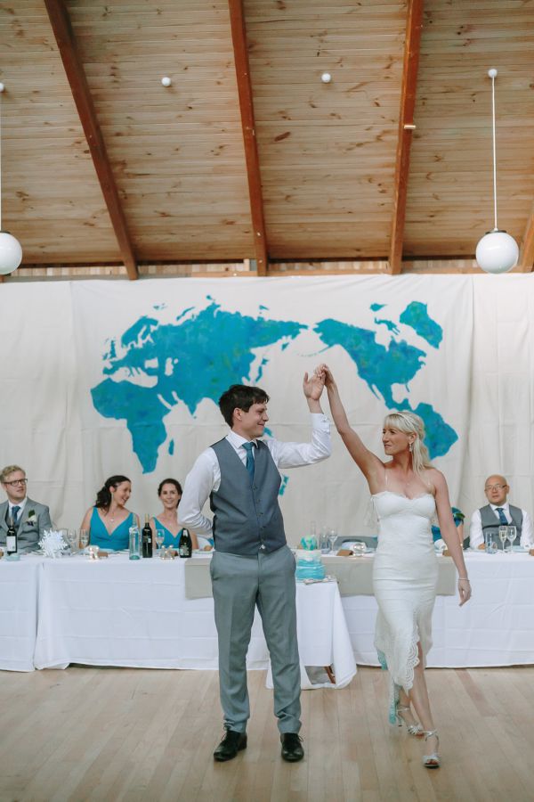 St Andrews Beach Recreation Hall wedding, Simone and Sam, frame 303