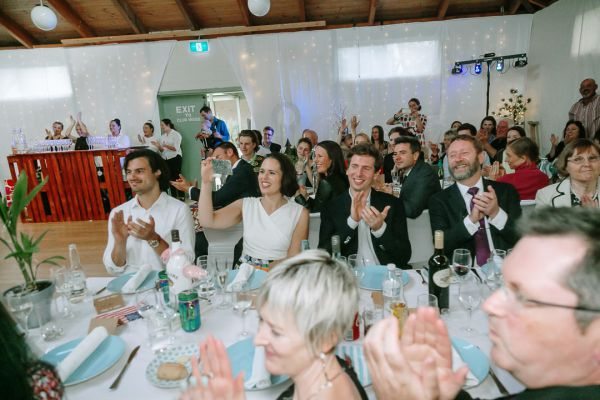 Simone and Sam's wedding day in St Andrews Beach, frame 314
