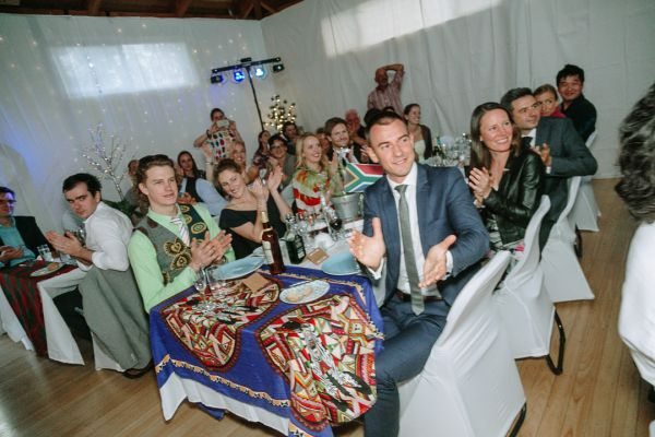 St Andrews Beach Recreation Hall wedding, Simone and Sam, frame 315