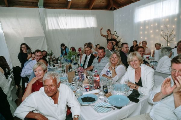 Simone and Sam's wedding day in St Andrews Beach, frame 320