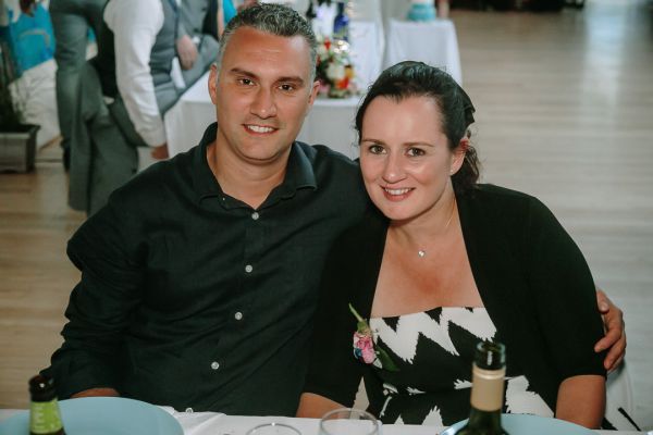 St Andrews Beach Recreation Hall wedding, Simone and Sam, frame 348