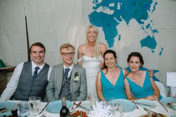 St Andrews Beach Recreation Hall wedding, Simone and Sam, frame 351