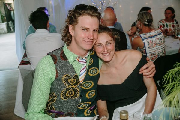 Simone and Sam's wedding day in St Andrews Beach, frame 353