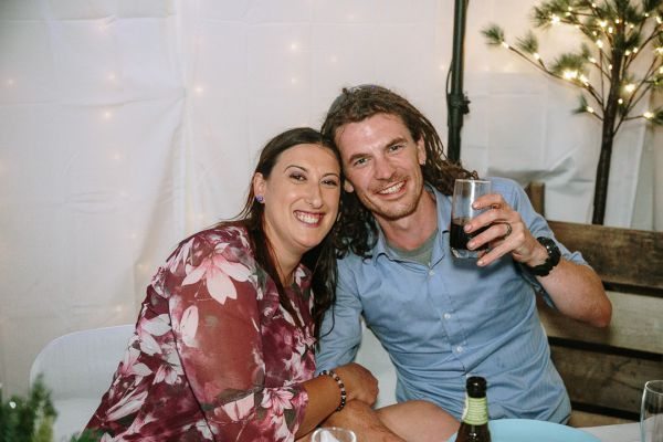 Simone and Sam's wedding day in St Andrews Beach, frame 359