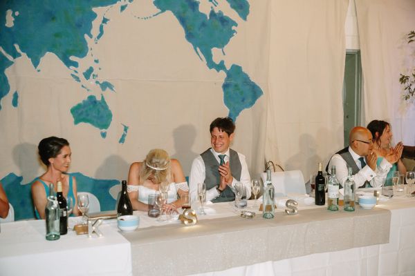 St Andrews Beach Recreation Hall wedding, Simone and Sam, frame 392