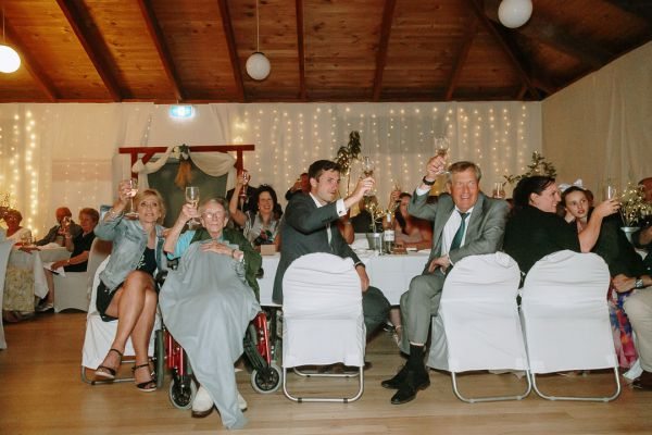 Simone and Sam's wedding day in St Andrews Beach, frame 400