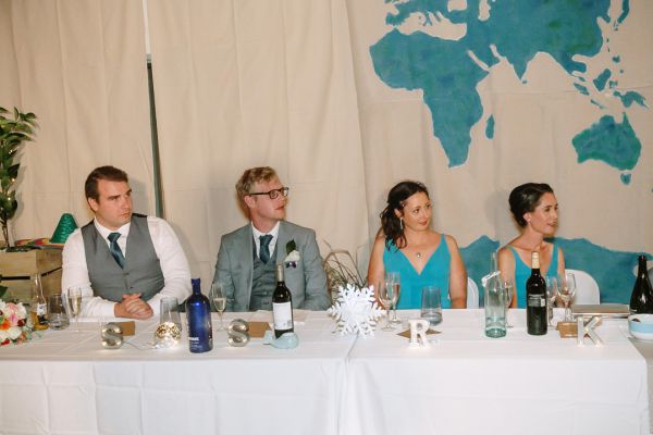 Simone and Sam's wedding day in St Andrews Beach, frame 403