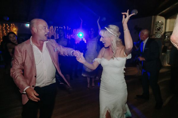 Simone and Sam's wedding day in St Andrews Beach, frame 436