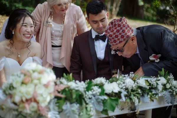 Shermaine and Raj's wedding day in Montrose, frame 265