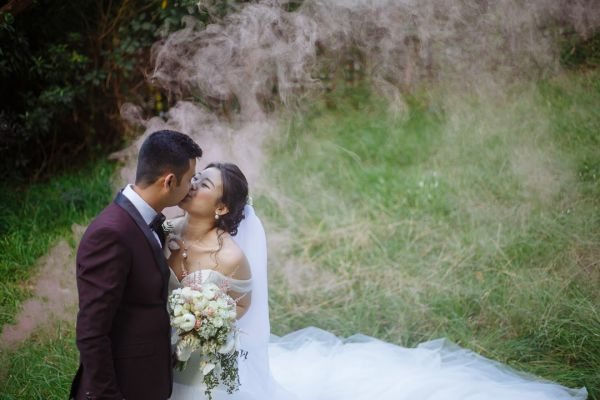 Shermaine and Raj's wedding day in Montrose, frame 334