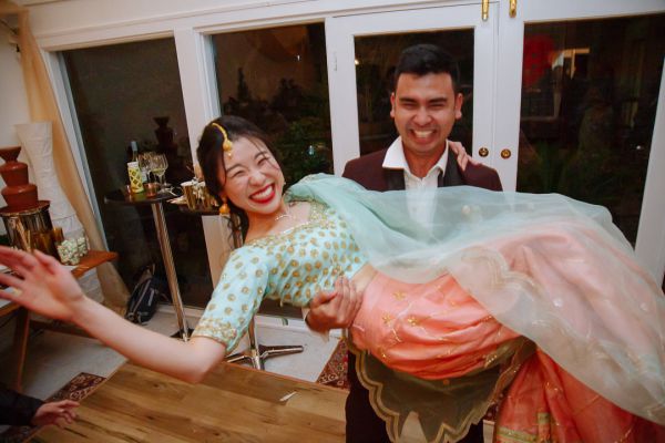 Shermaine and Raj's wedding day in Montrose, frame 476