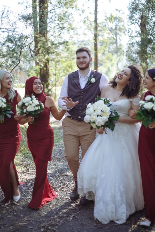 Aroya and Jack's wedding day in Narbethong, frame 205