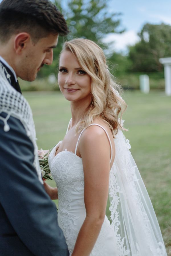 The couple's wedding day in Barton, frame 073
