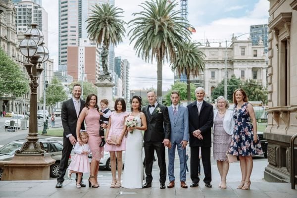 Greg and Pat's wedding day in Melbourne, frame 070