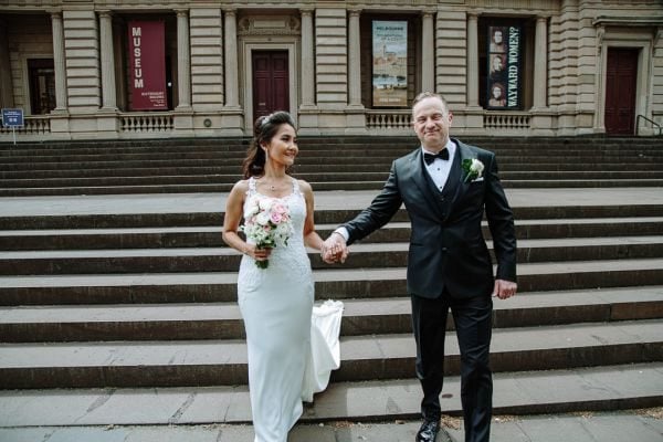 Greg and Pat's wedding day in Melbourne, frame 076