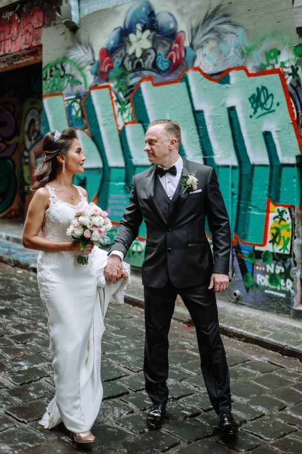 Greg and Pat's wedding day in Melbourne, frame 121