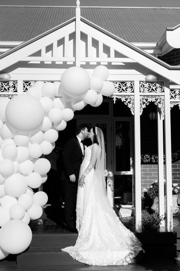 Amy and Brandon's wedding day in Kialla West, frame 100