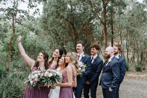 Danielle and Joe's wedding day in Warrandyte, frame 076