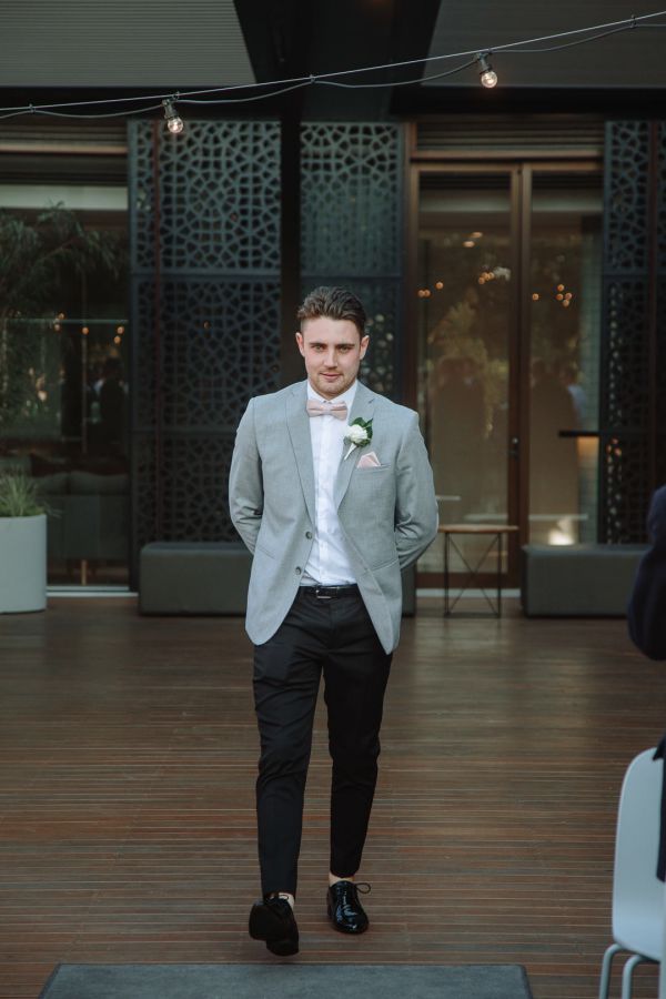 Georgia and Michael's wedding day in St Kilda, frame 089