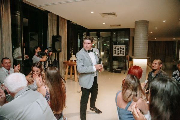Georgia and Michael's wedding day in St Kilda, frame 299